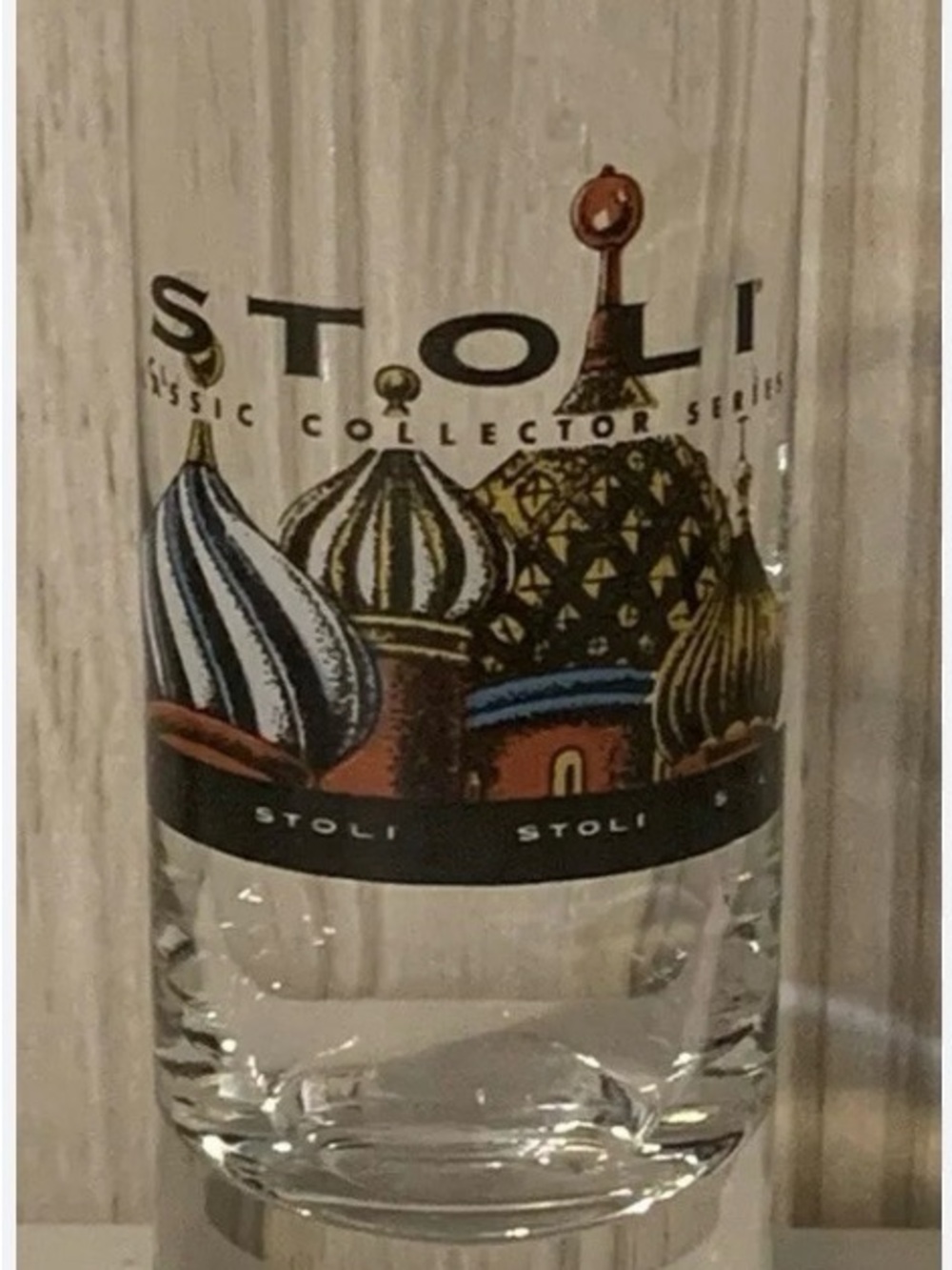 Branded Clear Shot Glass with Decorative Accent - Clear